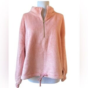 NWT Old Navy Blush Pink Plush Half-Zip Pullover
Bunny Fur Soft Size Large Plush